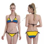 Colombia Flag Women's Sexy Bikini Swimwear Set