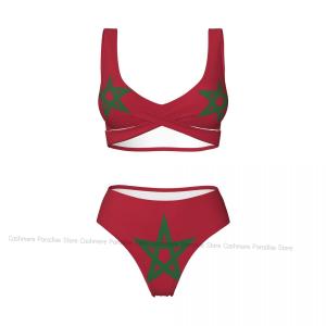 Morocco Flag Bikini Set for Women
