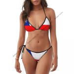 Chilean Flag Two-Piece Bikini Swimwear Set