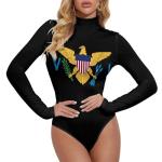 US Virgin Islands Women's High Neck One-Piece Swimsuit
