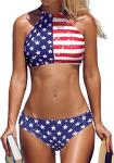Patriotic July 4th Women's Bikini Swimsuit