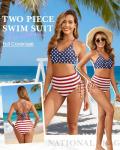 Patriotic Red, White, and Blue Bikini Set