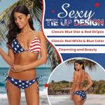 Patriotic Red, White, Blue Two-Piece Bikini