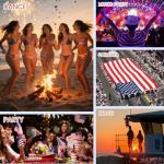 Patriotic Red, White, Blue Two-Piece Bikini