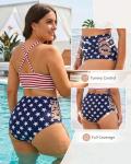 Plus Size 4th of July American Flag Bikini