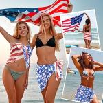 Zando American Flag Swim Cover Up Dress