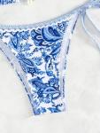 WDIRARA Women's Floral Print Boho Bikini Set