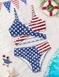 Girls' Patriotic Two-Piece Criss Cross Bikini