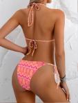 Hot Pink Halter Bikini Set for Women