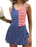 CiCiBird Women's 4th of July One Piece Swimsuit