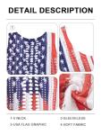 KIDDAD Crochet American Flag Beach Cover Up