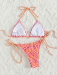 Hot Pink Halter Bikini Set for Women