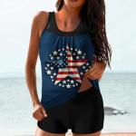 Patriotic Tankini Swimsuit for Women - 2 Piece