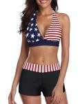 Patriotic American Flag Bikini for Women