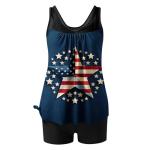 Patriotic Tankini Swimsuit for Women - 2 Piece