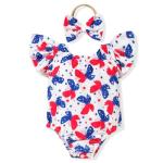 Baby Girl 4th of July Butterfly Swimsuit