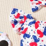 Baby Girl 4th of July Butterfly Swimsuit