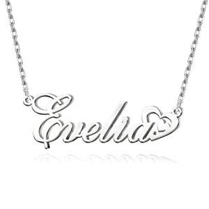 Custom Sterling Silver Name Necklace for Women