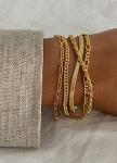 14K Gold Plated Tennis Bracelets Set for Women