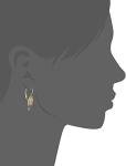 Elegant Baroque Insignia Oval Drop Earrings