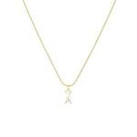 Emerald Birthstone Necklace for Women in Gold