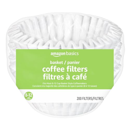 200 White Coffee Filters for 8-12 Cup Coffee Makers