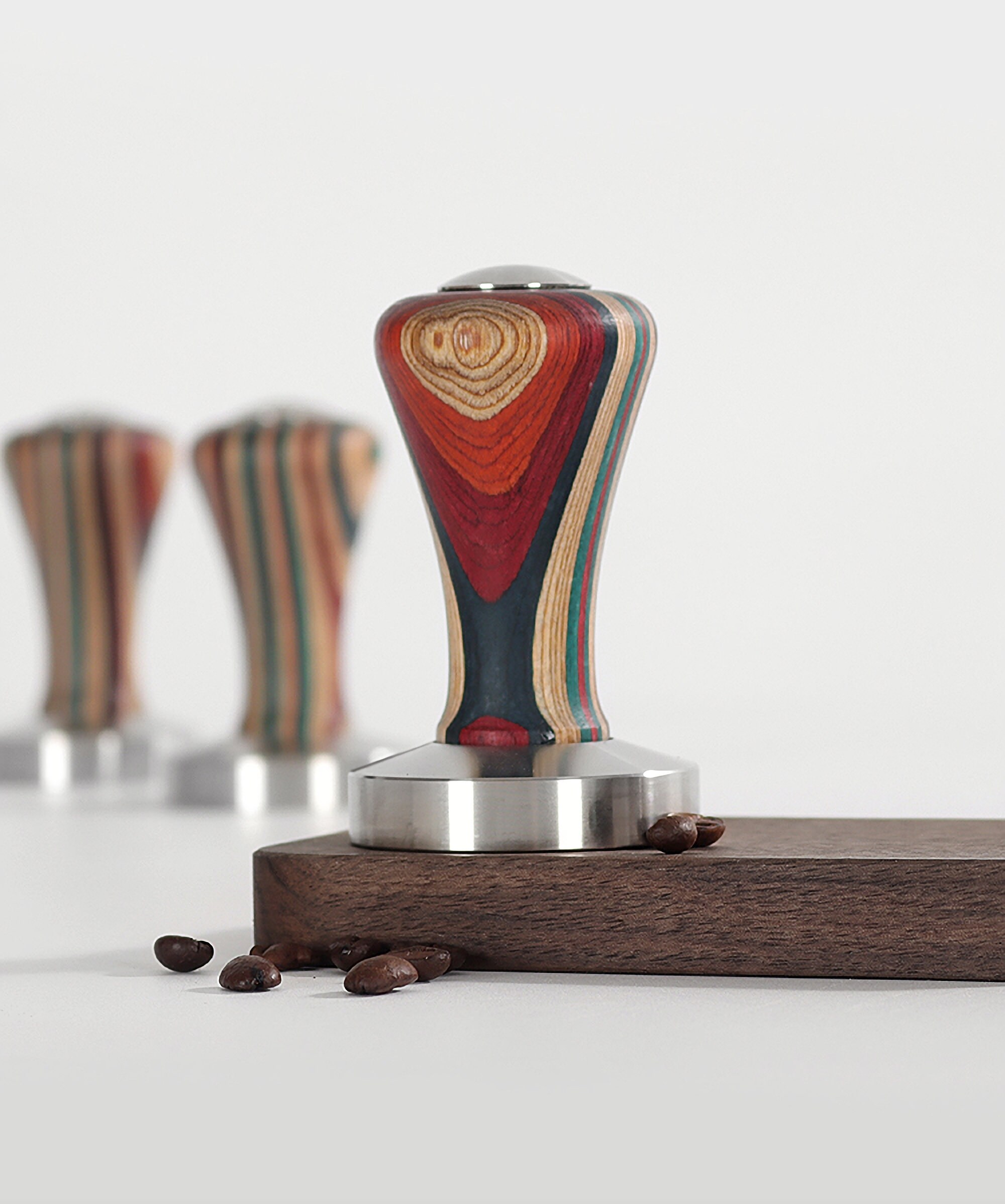 Colorful Wood Handle Espresso Tamper for Coffee Lovers
