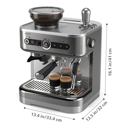 Philips Barista Brew Semi-Auto Espresso Machine Silver