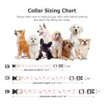 Cotton Handmade Dog Collar Cute and Distinctive Patterns White and Pink Love Heart with Pendant for Girl Boy Dogs Collars S