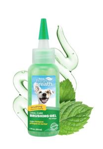 TropiClean Oral Care Brushing Gel for Dogs & Cats| Dog Toothpaste | Pet Dental Gel | Dog Teeth Cleaning Use with Pet Toothbrush | 2 oz