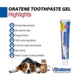 Pet King Brands ZYMOX Oratene Brushless Toothpaste Gel for Dogs and Cats, 2.5oz