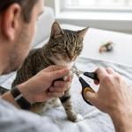 Cat Nail Clippers by Pet Republique – Professional Stainless-Steel Nail Clipper for Cats, Kittens, Hamster, Rabbits, Birds, & Small Breed Animals Claw Trimmer (Black+Yellow)