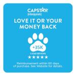 Capstar (nitenpyram) Cat Flea Treatment, Fast-Acting Oral Flea Treatment for Cats 2-25 lbs, Vet-Recommended Medication Tablets Start Killing in 30 Minutes, 6 Doses