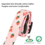 Cotton Handmade Dog Collar Cute and Distinctive Patterns Pink Strawberries with Pendant for Girl Boy Dogs Collars S