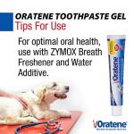 Pet King Brands ZYMOX Oratene Brushless Toothpaste Gel for Dogs and Cats, 2.5oz