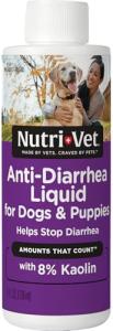 Nutri-Vet Anti-Diarrhea Liquid for Dogs and Puppies, Puppy Supplements for Digestive Health, Dog Essentials for Gut Support, Pet Vitamins, Probiotic Alternative, Puppy Supplies, Made in USA, 4oz