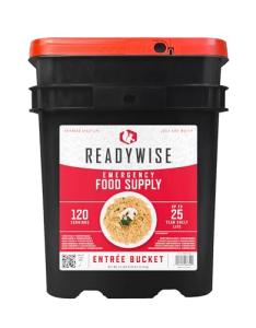 ReadyWise Emergency Food Supply - 120 Servings Favorites Sample Bucket, Survival Food Kit, Freeze Dried Prepper Food & Dehydrated Meals for Camping Essentials & Backpacking, up to 25 Year Shelf Life