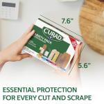 CURAD Assorted Bandages Variety Pack, 300 Count, 6 Styles Including Antibacterial, Waterproof, Sheer, Plastic, Heavy Duty & Flex-Fabric, Protects Scrapes, Cuts & Burns, Latex-Free