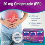Ohm Omeprazole 20mg Tablets for Heartburn Relief