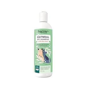 Hepper Oatmeal Shampoo for Dogs, Cats and Other Pets - All Natural Pet Shampoo: No Dog Soap, Cat Soap or Pet Soap - Dog Shampoo Sensitive Skin, Dog Dry Skin, Dog Itchy Skin Treatment -Cucumber & Aloe