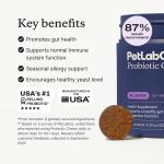 PetLab Co. Probiotics for Dogs, Support Gut Health, Occasional Diarrhea, Digestive Health & Seasonal Allergies - Pork Flavor - 30 Soft Chews - Packaging May Vary