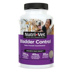 Nutri-Vet Bladder Control Supplement, Cranberry Supplement, Dog Products, Immune Support, Helps Dog Urinary Incontinence, Bladder Control Pills, Urinary Tract Health, Puppy Support, 90 Tablets