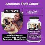 Nutri-Vet Bladder Control Supplement, Cranberry Supplement, Dog Products, Immune Support, Helps Dog Urinary Incontinence, Bladder Control Pills, Urinary Tract Health, Puppy Support, 90 Tablets