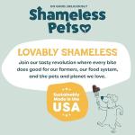 Shameless Pets Soft-Baked Dog Treats, Bananas for Bacon - Natural & Healthy Dog Chews for Skin & Coat Support with Omega 3 & 6 - Biscuits Baked & Made in USA, Free from Grain, Corn & Soy - 1-Pack