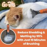 GoPets Double-Sided Detangling Brush for Cats and Dogs