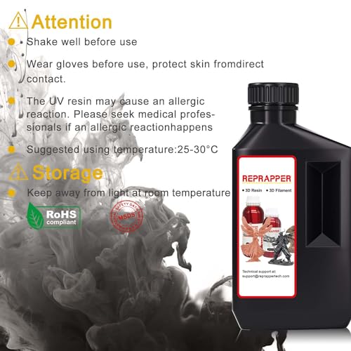 Flexible Tough 3D Printer Resin - Black 1000g