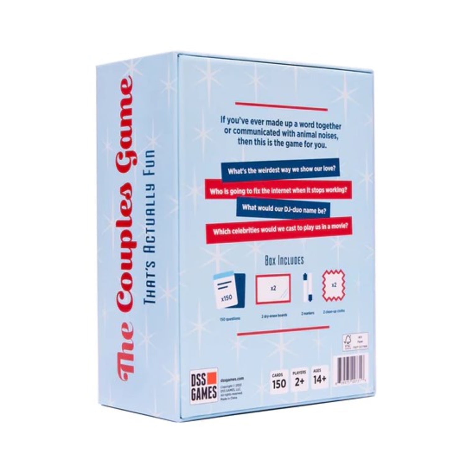 DSS Games Fun Couples Party Game for Everyone