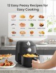 COMFEE Compact 2.2L Air Fryer with 12 Menu Options