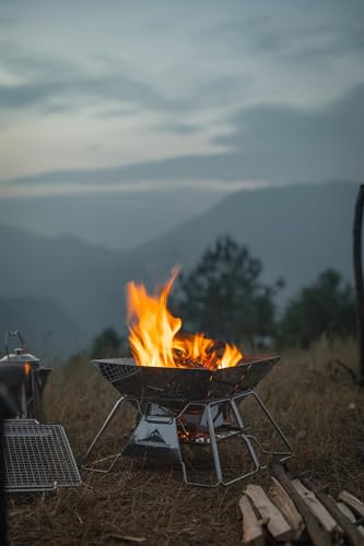 Campingmoon Portable Folding Charcoal Grill with Bag