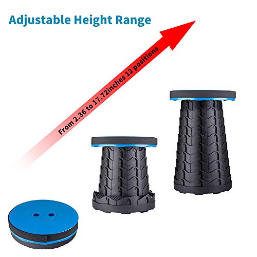 Boreeman Portable Folding Stool - 400lbs Capacity